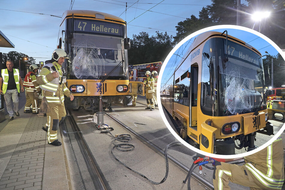 Unfall im Dresdner Norden: Fußgänger von Straßenbahn erfasst und schwer verletzt