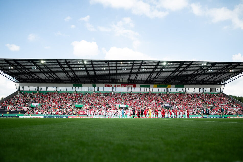 Das Stadion an der Hafenstraße ist zum zweiten Mal in dieser Saison ausverkauft.