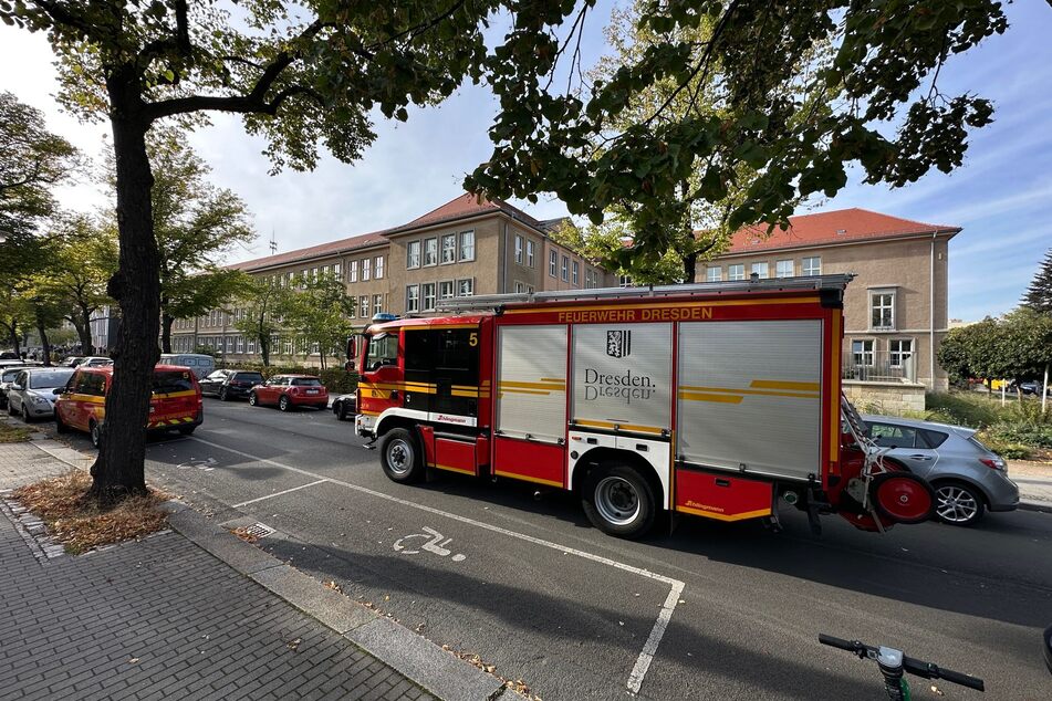 Am gestrigen Mittwoch wurde die Feuerwehr zum Ehrenfried-Walther-von-Tschirnhaus-Gymnasium gerufen.
