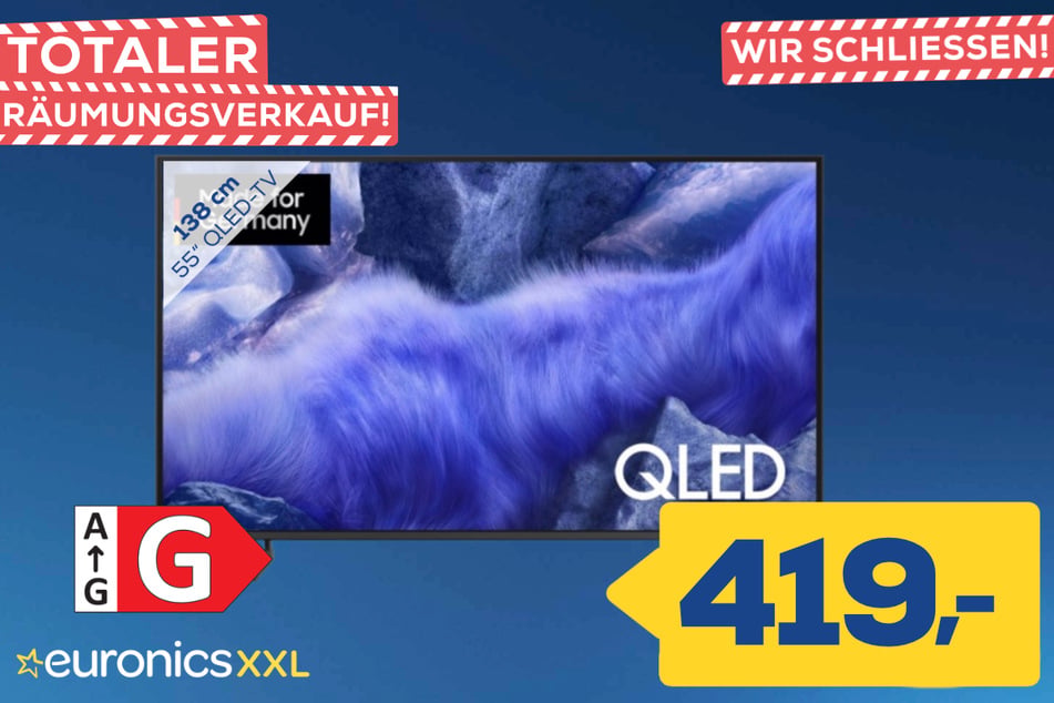 55-Zoll Samsung-Fernseher GQ55QEF1AU für 419 Euro.