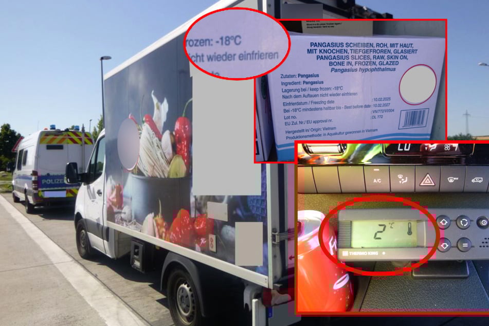 Die Tiefkühlwaren, unter anderem Fisch, Meeresfrüchte und Geflügel, hätten bei mindestens -18 Grad transportiert werden müssen. Im Laderaum wurden aber +2 Grad gemessen.