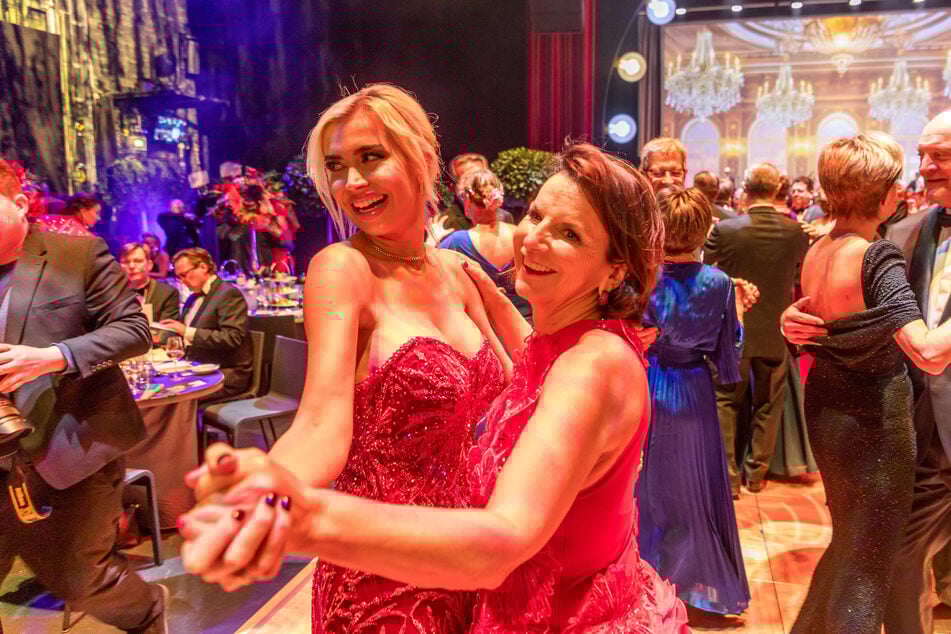 Auf dem Leipziger Opernball erschienen Obert (r.) und Kerth gemeinsam.