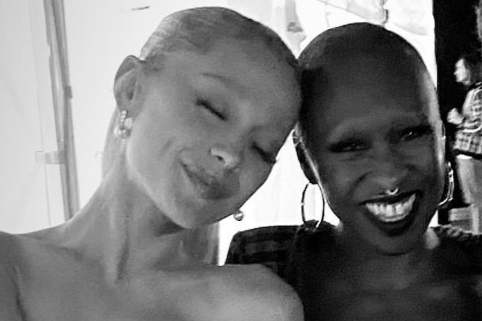 Ariana Grande (l.) and Cynthia Erivo have become fast friends while filming the movie musical Wicked together.