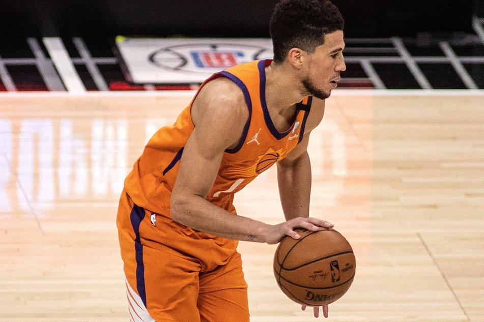 Suns guard Devin Booker led Phoenix with 31 points as thye took a 2-0 series lead over the Bucks on Thursday night.