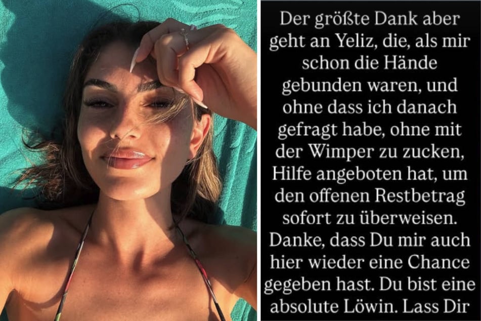Jimi Blue hat sich in seiner Instagram-Story bei Ex-Freundin Yeliz Koc (31), die auch Mutter seiner Tochter ist, für die schnelle Hilfe bedankt.