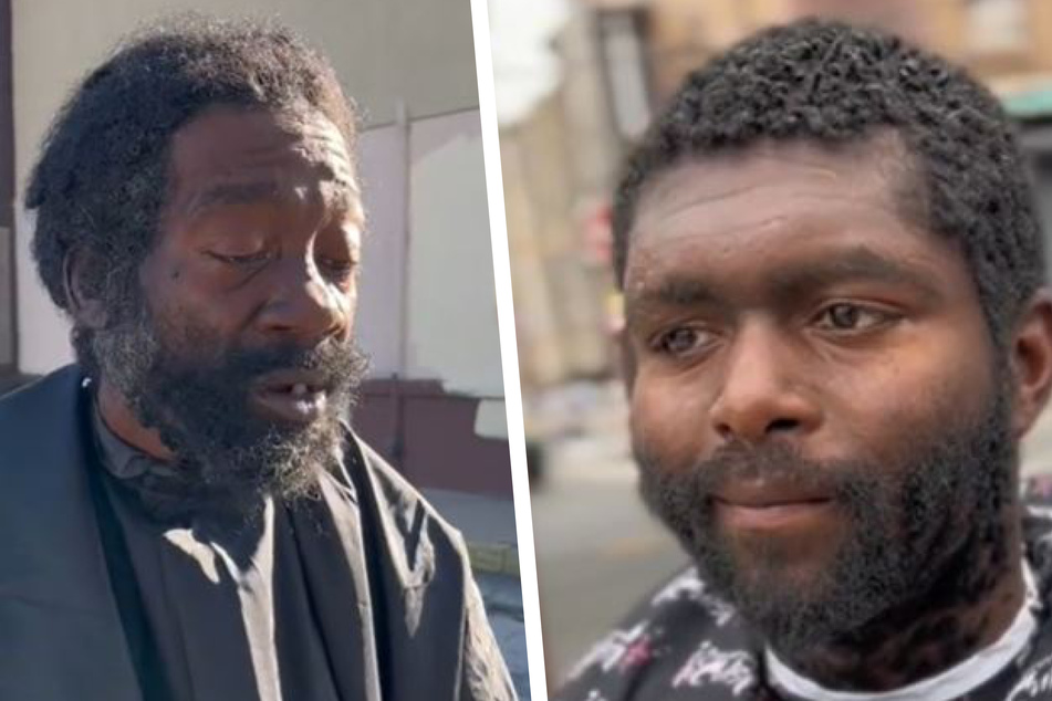 TikTok-Friseur verpasst zwei Obdachlosen neuen Haarschnitt: So unfassbar gut sehen sie jetzt aus
