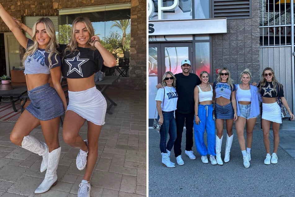 The Cavinder twins flaunted their love for the Dallas Cowboys in a new photo dump.