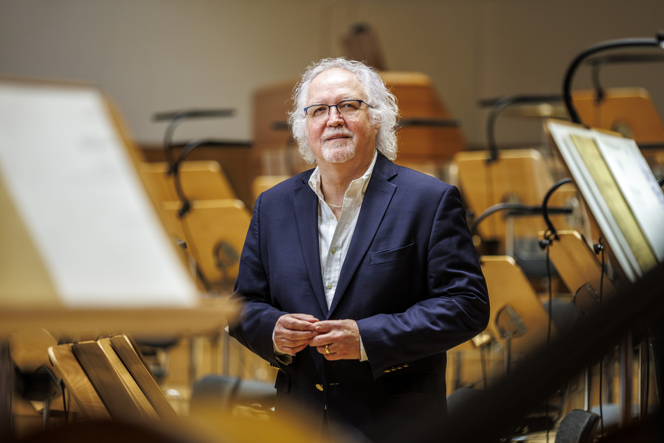 Stardirigent Sir Donald Runnicles (69) am Freitag im Kulturpalast.