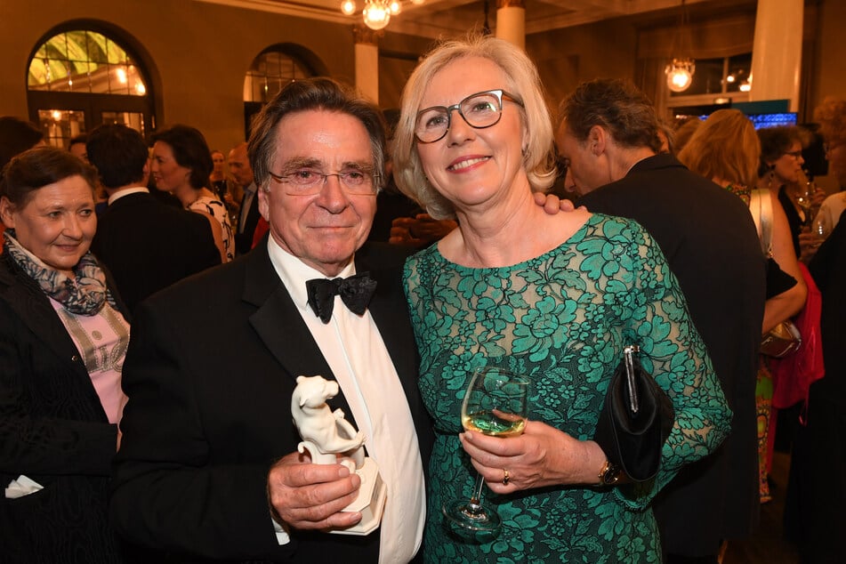 Elmar Wepper und seine Frau Anita beim Bayerischen Fernsehpreis im Prinzregententheater im Jahr 2019.