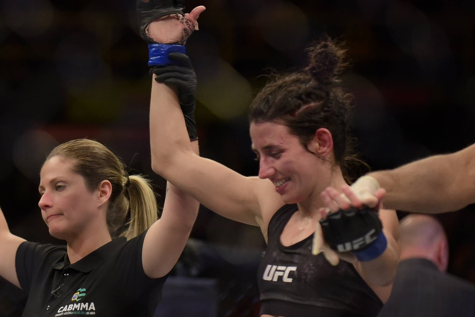 Flyweight Marina Rodriguez (r) won by unanimous decision over Michelle Waterson on Saturday night