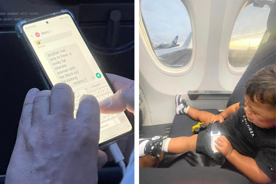 Als Mutter während Flug sieht, was ein Passagier über ihr Kind schreibt, ist sie total entsetzt