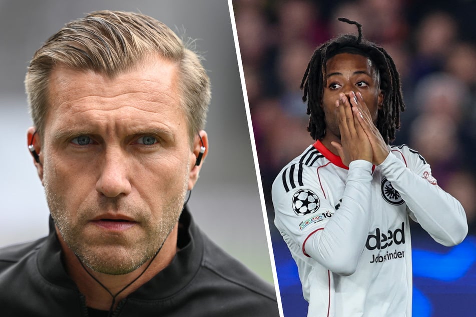 Markus Krösche (45, l.) versucht Sturm-Fehlgriff Elye Wahi (22) noch in diesem Winter loszuwerden.