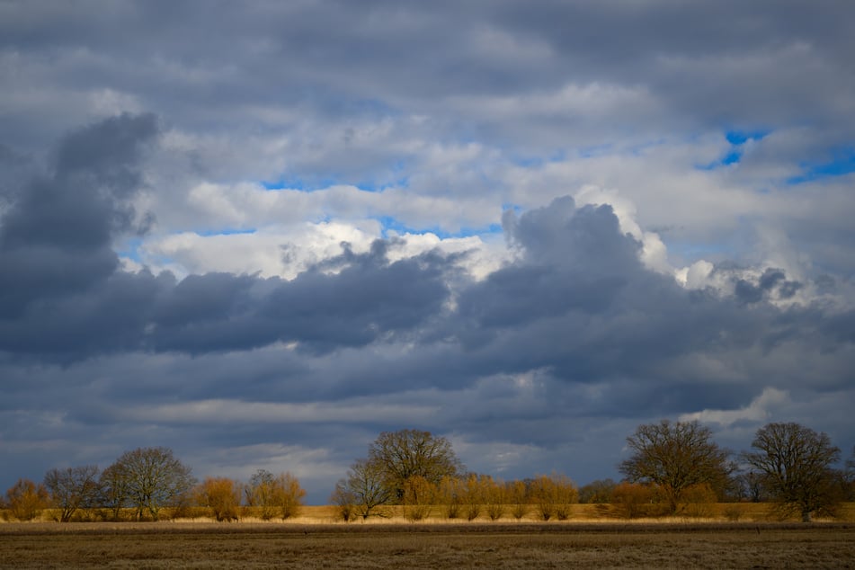 Graue Wolken über NRW: Auch am Wochenende bleibt der Himmel dicht und Sonne ist kaum in Sicht. (Symbolfoto)