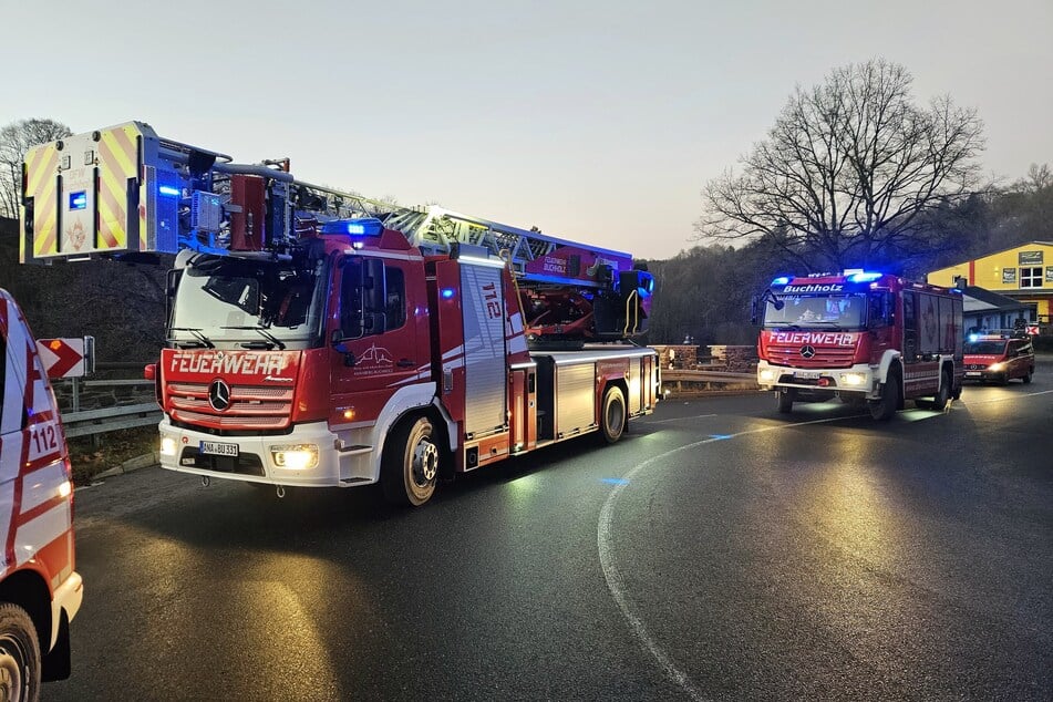 Großeinsatz im Erzgebirge: Die Feuerwehr Wolkenstein wurde am heutigen Donnerstag alarmiert.