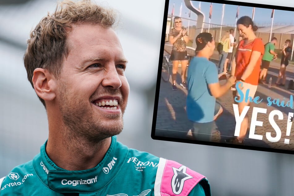 Plötzlich taucht Sebastian Vettel bei Heiratsantrag auf