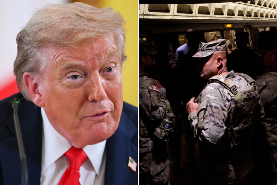 President Donald Trump will join the National Guard on Thursday as they patrol the streets of Washington DC at his directive.