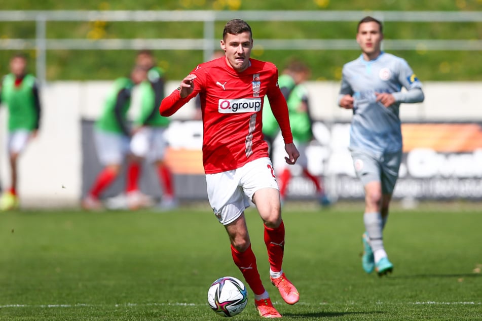 In der laufenden Spielzeit kam Marius Hauptmann (22, v.) 31-mal (ein Treffer) für den FSV Zwickau zum Einsatz.