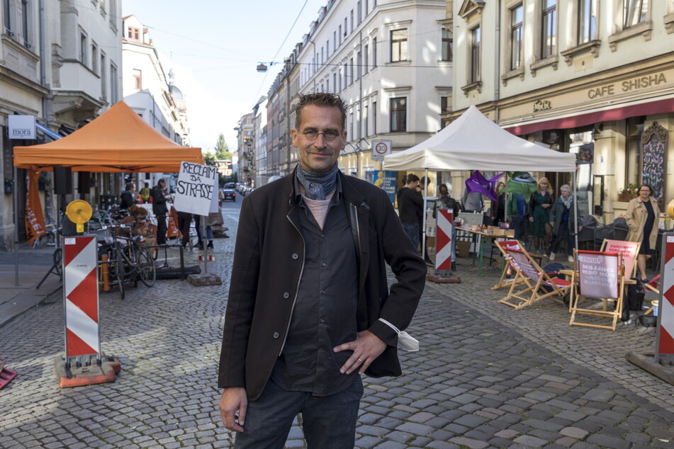 "Dissident" Martin Schulte-Wissermann (51, Piraten) will Parkraum zu Lebensraum machen.