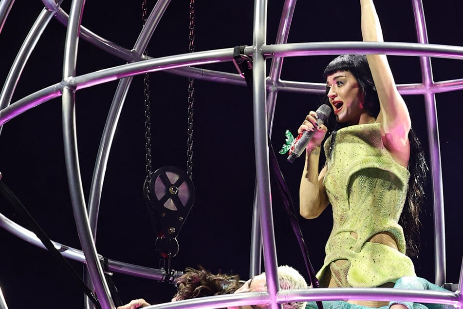 Katy Perry narrowly escapes disaster as concert set piece malfunctions