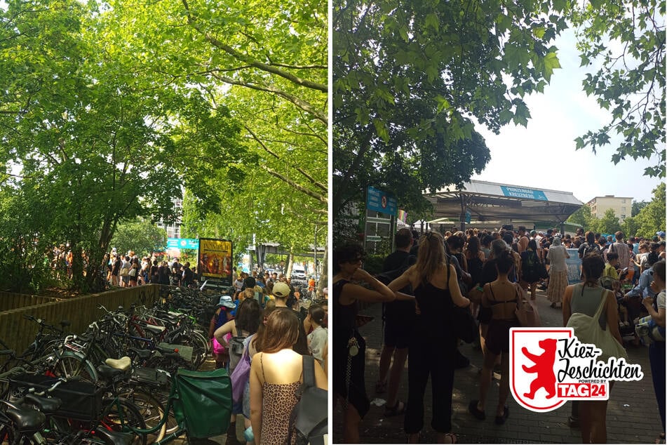 Berlin: Kiezblog: Kaiserwetter sorgt für Mega-Schlange vor dem Kreuzberger Prinzenbad