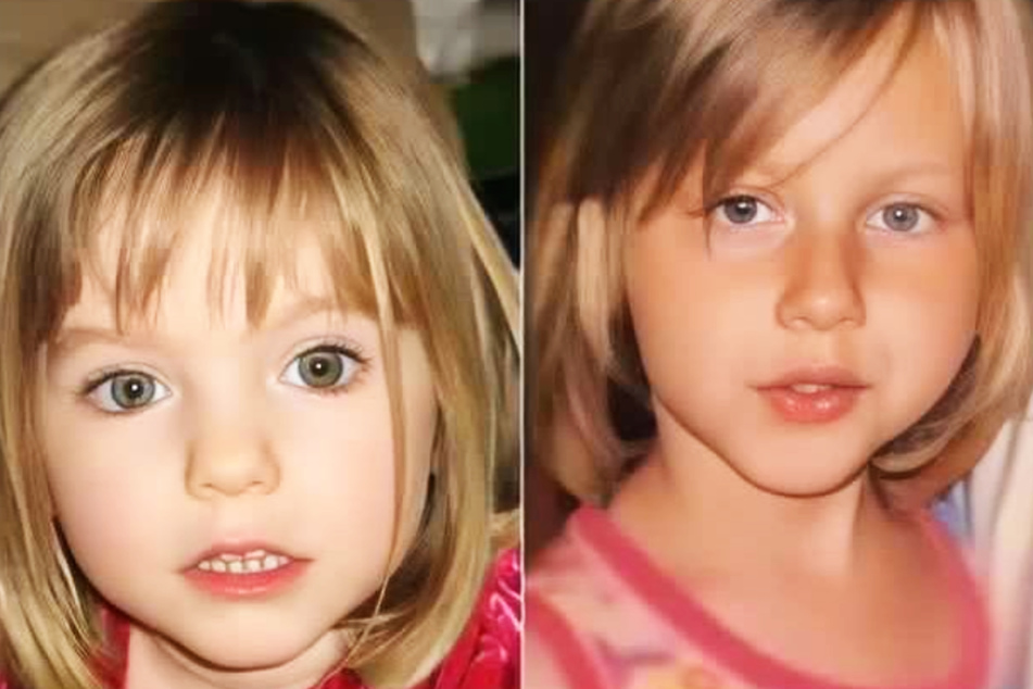 Vergleiche von Kinderfotos von Maddie (links) und Julia (rechts) lösten eine weltweite Debatte darüber aus, ob es sich bei der 21-jährigen Polin tatsächlich um das seit 2007 vermisste Mädchen handelt.