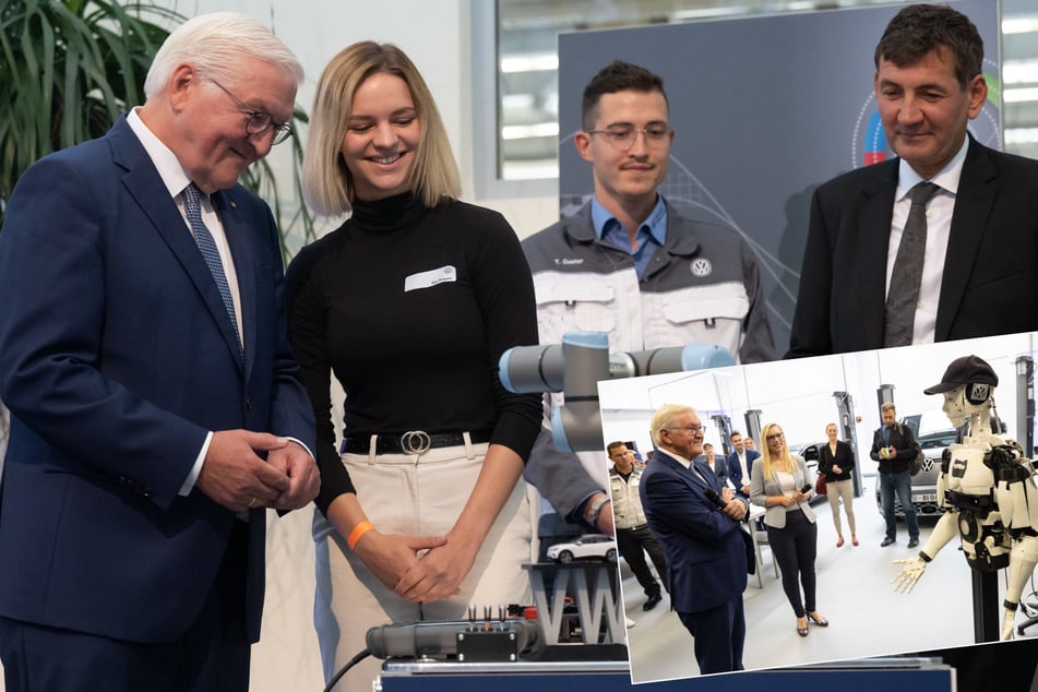 Bundespräsident Steinmeier zu Besuch bei Volkswagen: "Sie bauen hier Zukunft!"