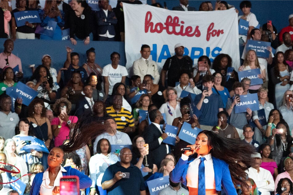 Megan Thee Stallion rocks Atlanta for Kamala: "Hotties for Harris!"