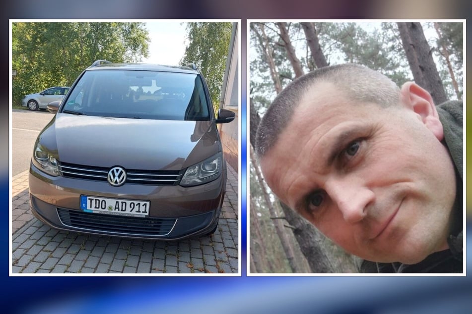 Um den Mann schnell wiederzufinden, hat die Polizei ein Foto von ihm und dem Auto, mit dem er möglicherweise unterwegs ist, veröffentlicht.