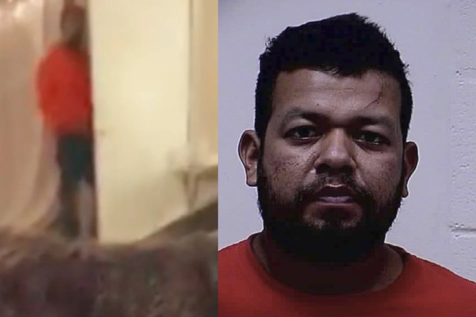 Angel Moises Rodriguez-Gomez, 36, snuck into this woman's house while she was making a TikTok video.