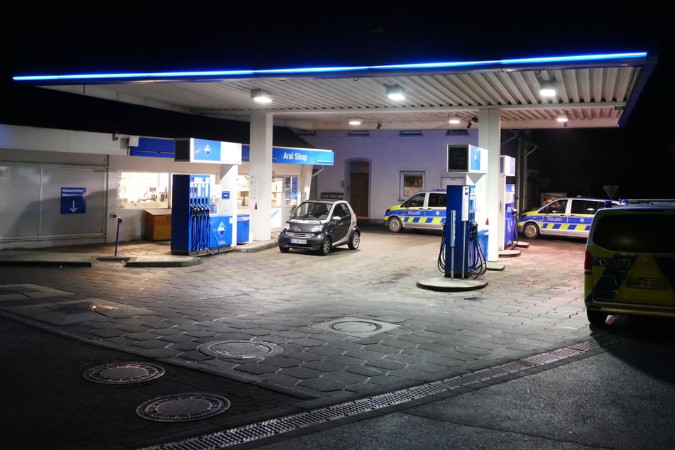 Diese Tankstelle betrat der Räuber am Donnerstagabend gegen 21 Uhr.