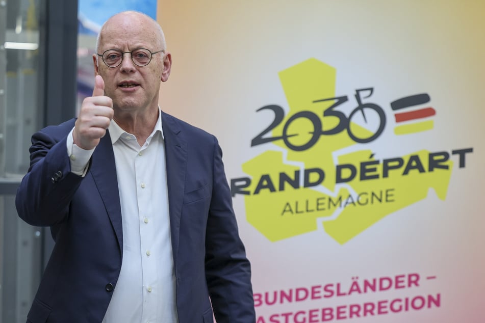 Radsport-Funktionär und Ex-Bundesminister Rudolf Scharping (77, SPD) trommelt für die Tour in Mitteldeutschland.
