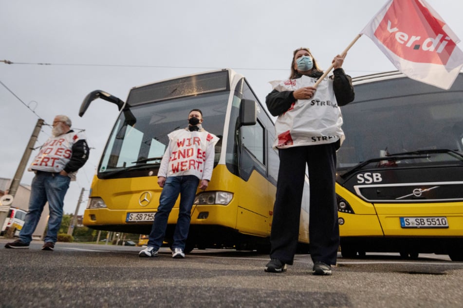 Trotz des Warnstreiks bei den Verkehrsbetrieben Karlsruhe ist der Notverkehr gesichert.