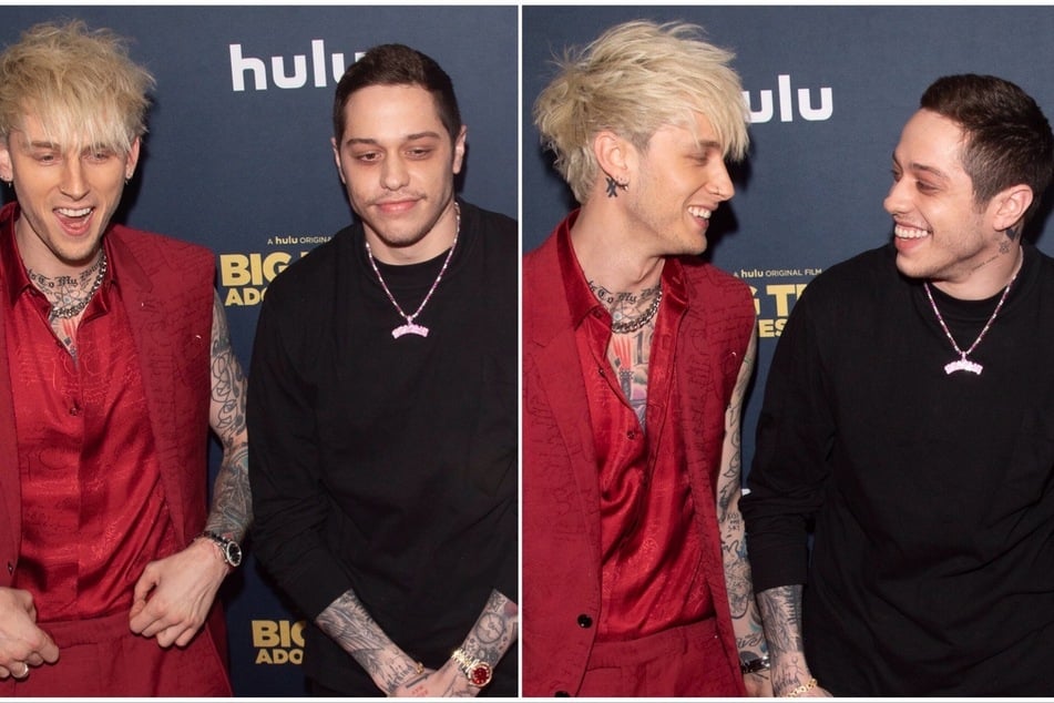 Pete Davidson and Machine Gun Kelly joke about their "packages" during Calvin Klein campaign