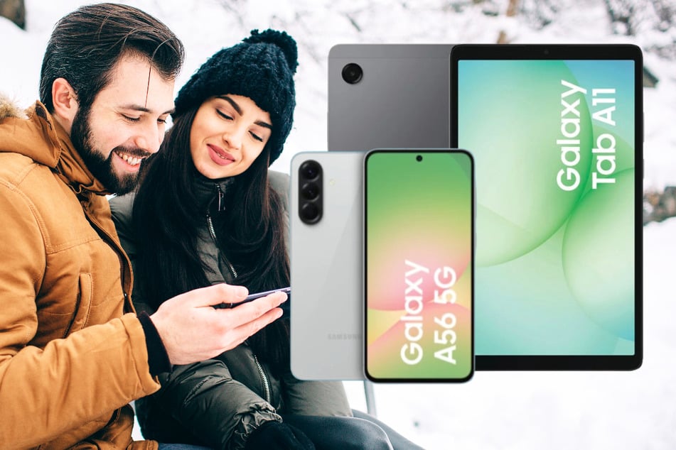 Samsung Galaxy A56 5G inkl. 30 GB Allnet Flat und gratis Galaxy Tab A11 stark reduziert