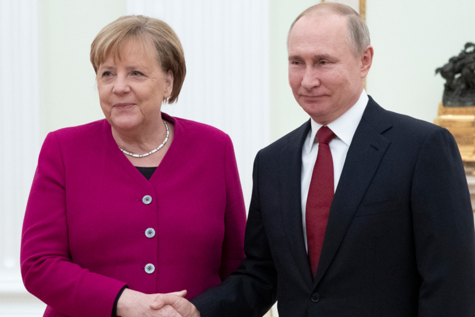 Merkel und Putin vor knapp einem Jahr in Moskau.