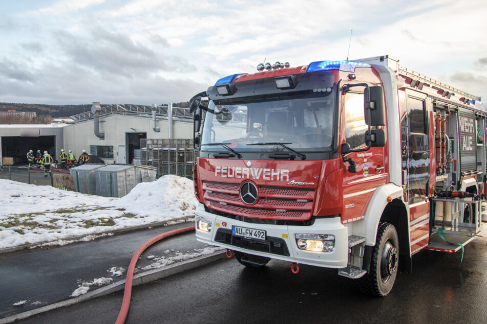 Feueralarm im Erzgebirge: Brand in Gewerbegebiet