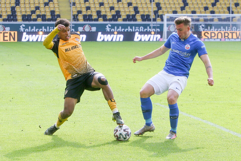 Oliver Daedlow (22, r.) wurde viele Jahre bei Hansa Rostock ausgebildet und schaffte kurzzeitig den Sprung in die 3. Liga. Zur neuen Saison zieht es ihn wie Niklas Brandt zum Greifswalder FC.