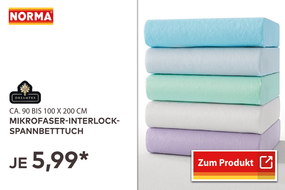 Mikrofaser-Spannbetttuch ab 5,99 Euro