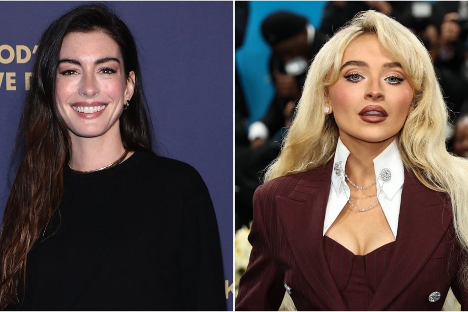 Sabrina Carpenter "arrests" Anne Hathaway during Short n' Sweet tour