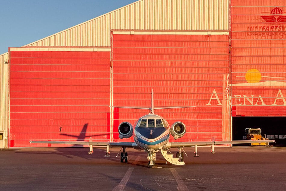 Vom Flughafen Kiruna aus startete auch das DLR-Flugzeug zu einer besonderen Mission: Nach dem Start der DLR-Höhenforschungsrakete MAPHEUS-17 machte sich das Flugzeug auf die Spur der Abgasfahne der Raketenantriebe.