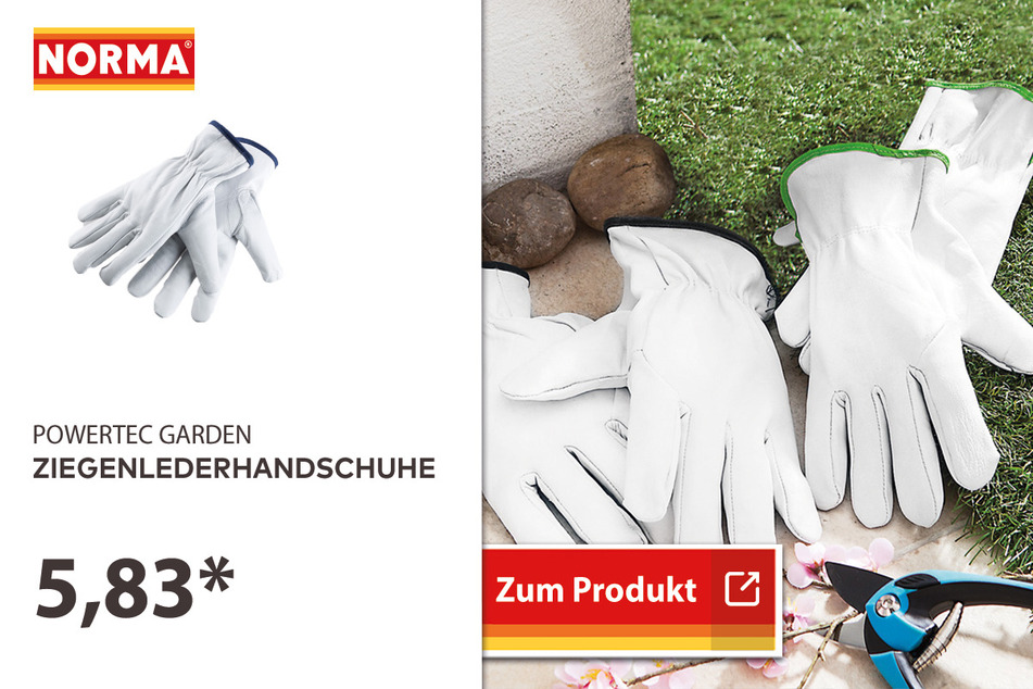 Ziegenleder-Handschuhe für 5,83 Euro.