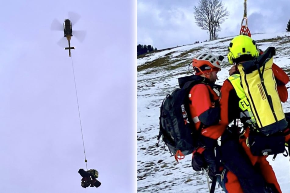 Mutter und Kind wurden mit einem Rettungshubschrauber in umliegende Krankenhäuser gebracht.