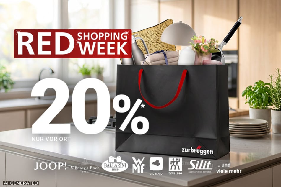 Nur während der Red Shopping Week gibt's exklusiv 20 Prozent Nachlass* auf alles, was in die Zurbrüggen Tasche passt.