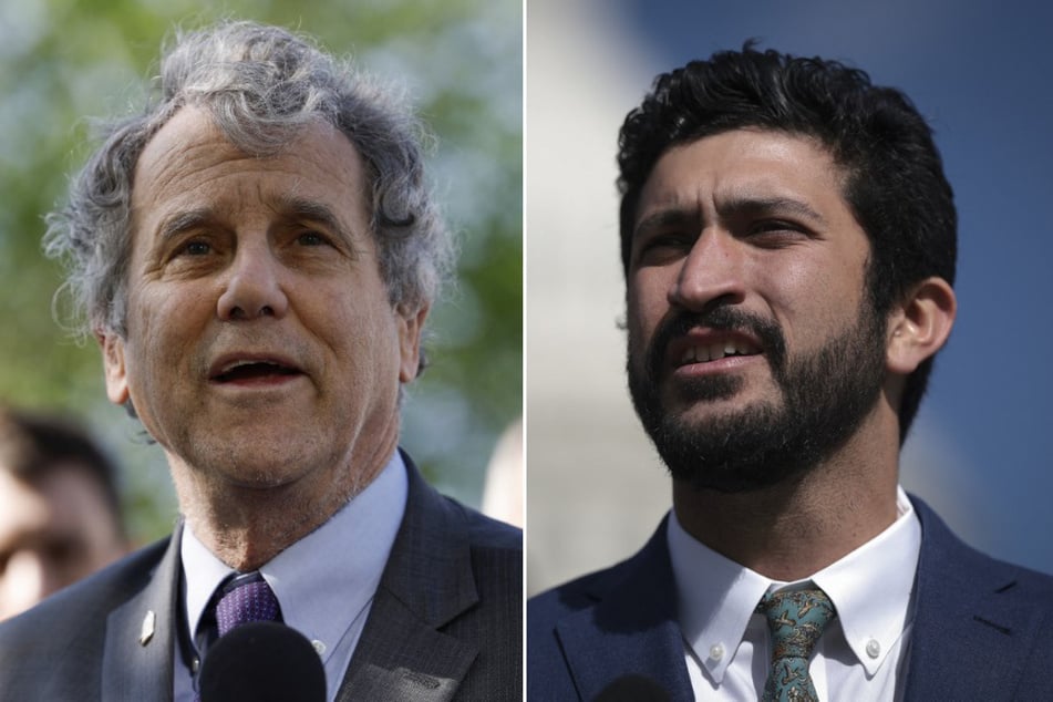 Senator Sherrod Brown (l.) and Representative Greg Casar have reintroduced the American Energy Worker Opportunity Act in the 118th Congress.