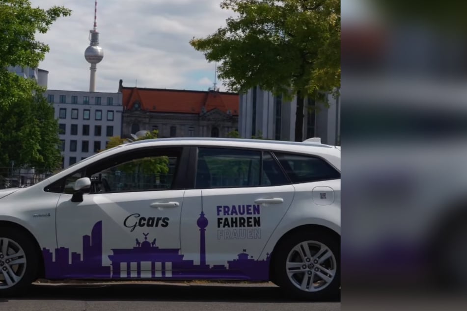Durch Berlin düsen diese Autos mit Fahrerinnen, um ausschließlich Frauen an ihr Ziel zu bringen.