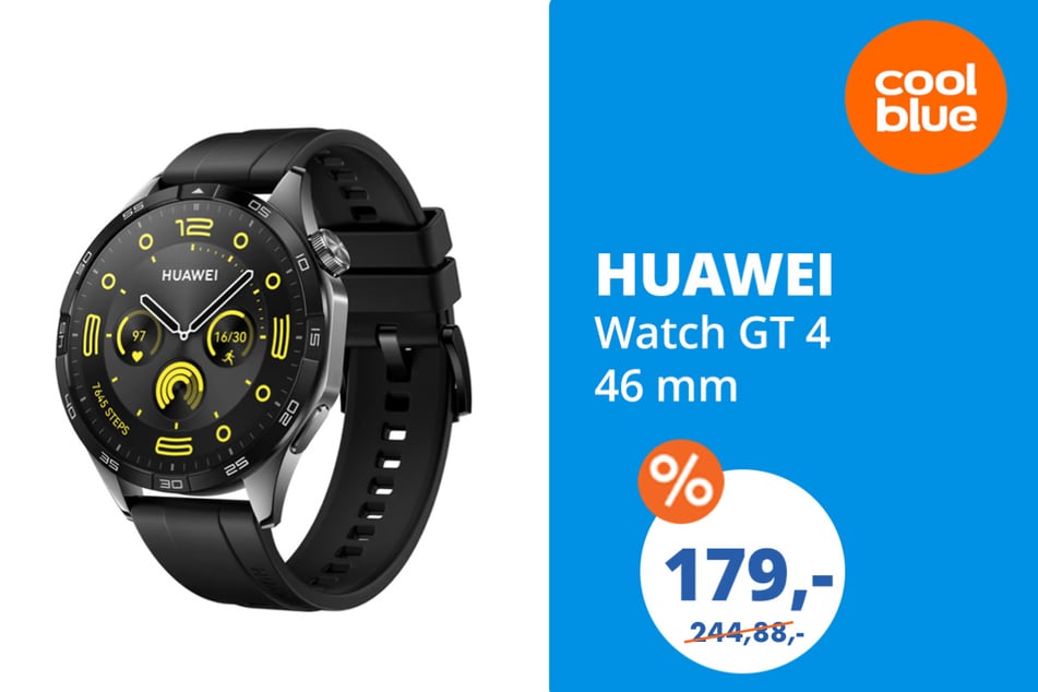 Die Huawei Watch GT 4 für 179  statt 244,88 Euro.