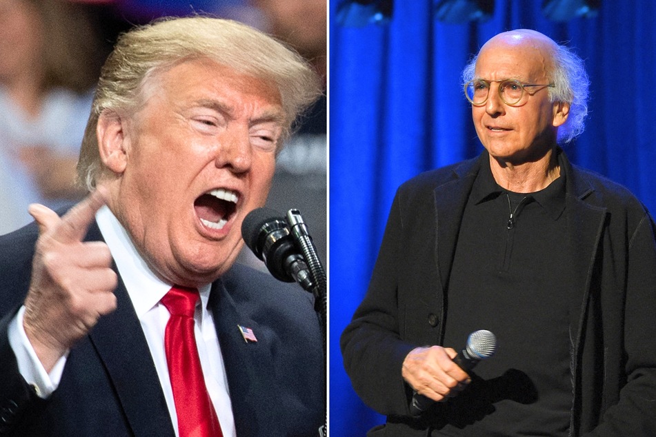 In a recent interview, comedian Larry David (r.) revealed his feelings on Donald Trump and the current state of US politics following the 2020 election.