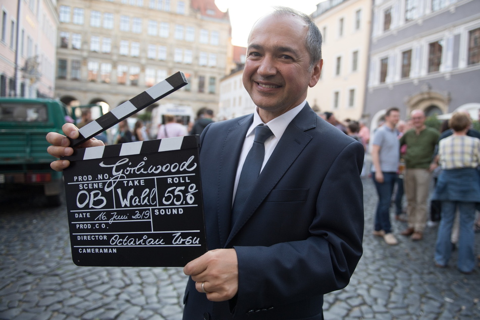 Kamera ab! Görlitz' OB Octavian Ursu (53, CDU) freut sich nicht nur über das Filmgeschäft in seiner Stadt, sondern auch über den Spitzenplatz bei Start-up-Gründungen.