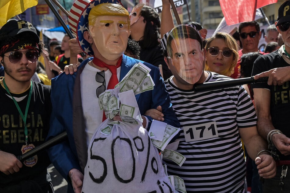 Trump has announced a 50% tariff on Brazil for what he said was a "witch hunt" against his ally Bolsonaro.