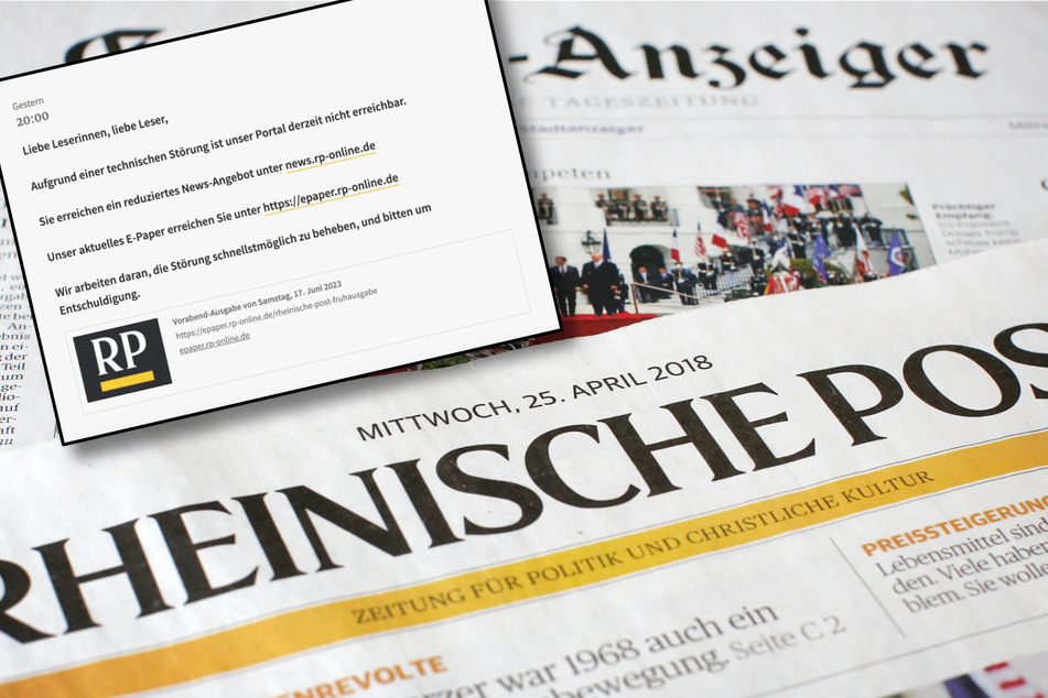 Cyberangriff auf "Rheinische Post": Seite stundenlang nicht aufrufbar